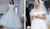 Lộ váy cưới của Minh Hằng trước tin đồn “đụng hàng” với Ngô Thanh Vân