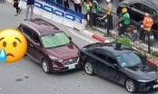 Clip: Tài xế Grab tử vong khi va chạm với 2 xe ô tô tại Ngã Tư Vọng- Giải Phóng