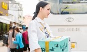 Hoa hậu Liên lục địa Bảo Ngọc giải thích lý do trang điểm đậm đi từ thiện