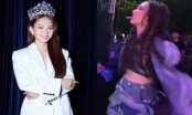 Hoa hậu Mai Phương gây tranh cãi vì hình ảnh vừa ngậm kẹo vừa múa quạt