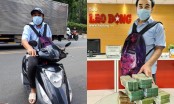 NS Quyền Linh đi xe máy mang 2,2 tỷ đồng ủng hộ mua vaccine cho công nhân và người lao động nghèo