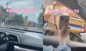 Netizen phẫn nộ với clip cô gái lái ô tô “thông chốt” giữa mùa dịch kèm caption “kim bài miễn tử”
