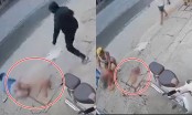 Thường Tín: Clip người đàn ông bị kẻ lạ xin mất một châ.n ngay trên phố