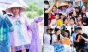 Sau khi được minh oan vụ bán dâm 360 triệu, Hoa hậu Thùy Tiên đội mưa đến với trẻ em nghèo miền núi