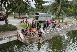 Hà Nội: Bé trai rơi xuống hồ tử vong sau khi lạc mất bố trong công viên Thống Nhất