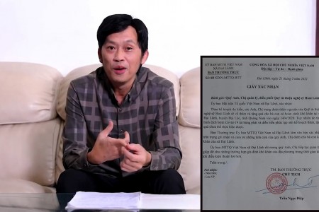 Địa phương giải thích về sai sót trong giấy xác nhận từ thiện của Hoài Linh: Do lỗi đánh máy