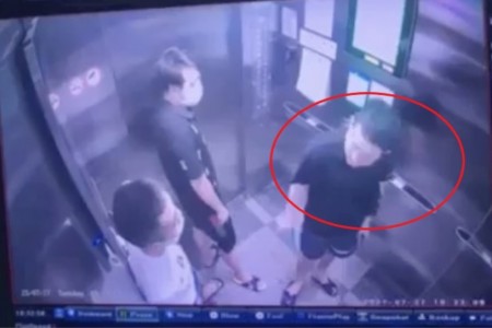 Xử phạt người đàn ông khạc nhổ trong thang máy chung cư ở Hà Nội