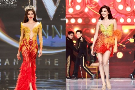 Hết đạo Victoria's Secret, Á hậu 1 Miss Grand Engfa còn nhái cả thiết kế của Nguyễn Thúc Thùy Tiên