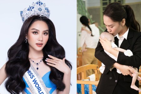 Hoa hậu Mai Phương thông báo lên chức mẹ ở tuổi 23