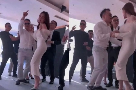 Shark Bình và Phương Oanh cầm tay nhau nhảy cực sung tại tiệc công ty, đập tan tin đồn chia tay