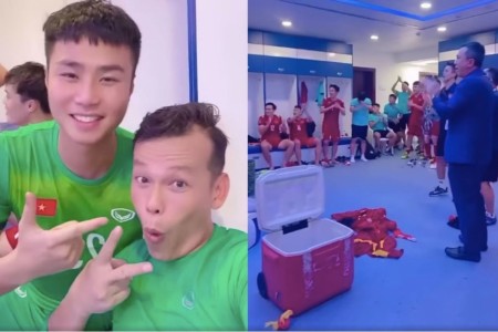 Clip “nóng bỏng tay”: Đội tuyển Việt Nam ăn mừng sau chiến thắng khiến hội chị em “xỉu ngang xỉu dọc”