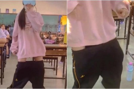 Clip phản cảm: Nữ sinh tụt quần nhảy nhót giữa lớp khiến dân tình ngán ngẩm