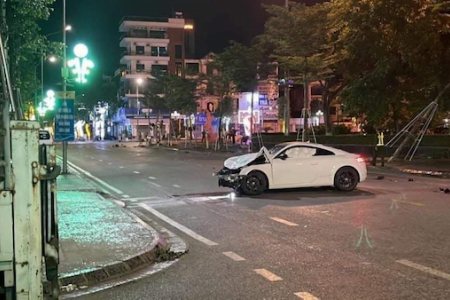 Clip ô tô Audi gây tai nạn ở Bắc Giang: Tài xế có nồng độ cồn trong hơi thở
