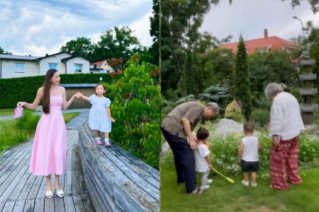 Hồ Ngọc Hà hé lộ không gian sống của gia đình Kim Lý tại Thuỵ Điển