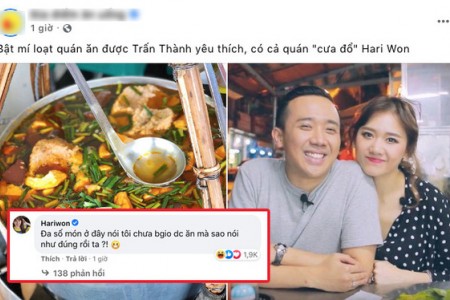 Hari Won phản dame cực gắt khi một fanpage ăn uống lấy hình của mình đi quảng cáo không đúng sự thật