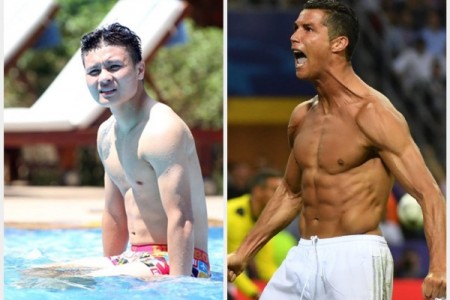 Tỷ lệ mỡ trên cơ thể của Quang Hải thấp nhất đội tuyển bóng đá Việt Nam, bằng với Cristiano Ronaldo