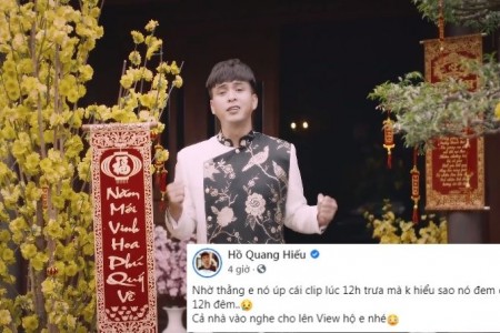 Ra MV Tết phục vụ khán giả, Hồ Quang Hiếu khiến dân tình 'cười lăn' vì pha up clip 'đi vào lòng đất'
