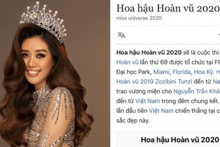 Cộng đồng mạng chỉ trích một fan Việt 'làm lố' khi đưa Khánh Vân lên ngôi Miss Universe 2020