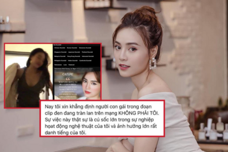Ninh Dương Lan Ngọc lên tiếng xin lỗi về clip 'nóng' và khẳng định: 'Người trong clip không phải tôi'