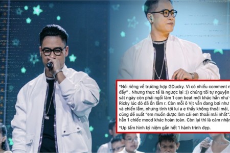 HLV Rap Việt Karik chính thức lên tiếng về tin đồn G.Ducky bị ép đổi bài, nhường spotlight cho thí sinh khác