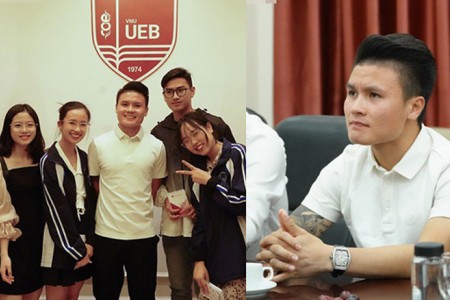 “Chân sút vàng” Quang Hải nhận học bổng trở thành tân sinh viên của Đại học Kinh tế, dân mạng lôi lùm xùm tình ái ra “cà khịa”
