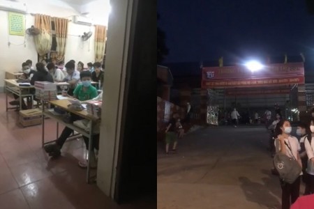Xôn xao clip học sinh ở Phú Thọ phải thi mỗi ngày 10 môn đến tối mịt mới được về nhà: Sở GD-ĐT Phú Thọ nói gì?