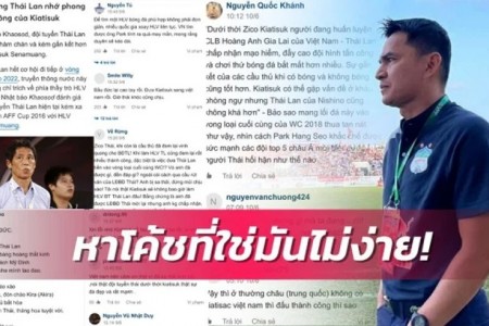 Báo Thái Lan “cay đắng” khi chứng kiến fan Việt Nam bênh vực HLV Kiatisuk bị sa thải