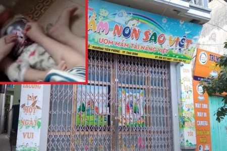 Hé lộ 'thân thế' người nhét giẻ vào miệng bé trai 12 tháng tuổi ở Thái Bình: Là em ruột chủ cơ sở mầm non