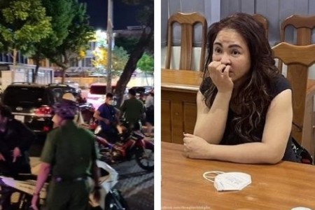 Hàng trăm cảnh sát cơ động được điều tới bảo vệ trước nhà bà Phương Hằng