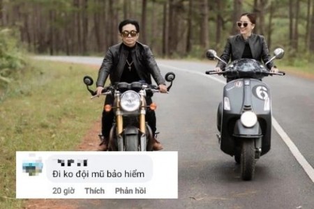 Tung ảnh tình tứ, Khánh Thi và Phan Hiển bị “tuýt còi” vì không đội mũ bảo hiểm khi tham gia giao thông
