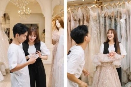 Phan Hiển dẫn Khánh Thi đi chọn váy cưới, nhan sắc cô dâu khiến dân tình xao xuyến
