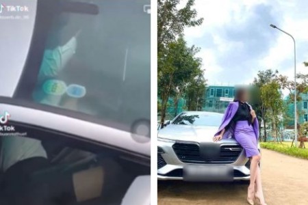 Full clip 'nhún nhảy' trên xe ô tô Vinfast biển 47 hot nhất hôm nay: Nữ chính đã khoá Facebook