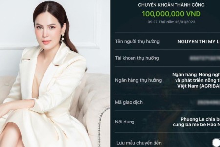 Hoa hậu Phương Lê chuyển 100 triệu đồng chia buồn với gia đình bé Hạo Nam