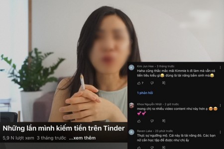 Nữ Youtuber hướng dẫn cách 'moi tiền' các anh trai trên Tinder, không có việc làm vẫn sống tốt ở Hà Nội
