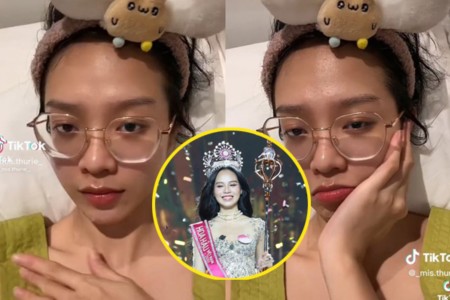Mặt mộc của Hoa hậu Thanh Thủy gây tranh cãi: Mắt sưng húp, nhan sắc tầm thường