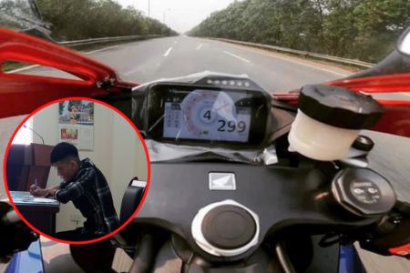 Công an TP. Hà Nội triệu tập nam thanh niên điều khiển mô tô với tốc độ 299km/h tại Đại lộ Thăng Long