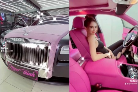 Ngọc Trinh phấn khích bên siêu xe Rolls-Royce Ghost trị giá hàng chục tỷ, 'bỏ ngoài tai' lời khiêu khích của Nathan Lee