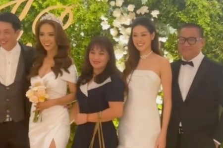 Hoa hậu Khánh Vân tinh tế khi dự đám cưới: Ăn mặc đơn giản, luôn đứng ngoài rìa