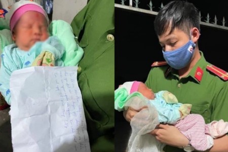 Hà Nội: Phát hiện bé trai sơ sinh bị bỏ rơi trong đêm kèm mảnh giấy nhắn để lại