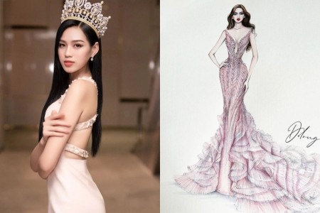 Công bố 5 bản vẽ váy dạ hội đẹp nhất cho Hoa hậu Đỗ Thị Hà diện trong Chung kết Miss World
