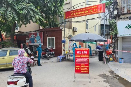 Hà Nội: Cách ly 7 ngày khu vực có 2.000 dân ở quận Thanh Xuân sau khi ghi nhận 19 F0