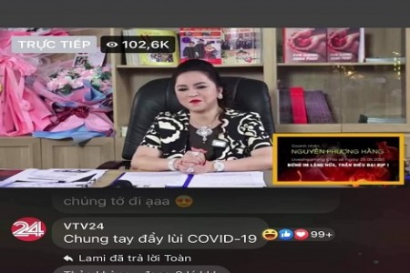 VTV24 chính thức lên tiếng về comment trong livestream của bà Phương Hằng: “Đây không phải là chúng tôi!”
