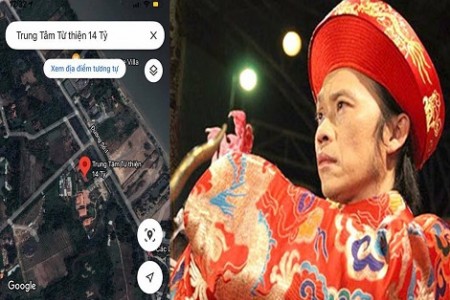 Đền thờ Tổ nghiệp của NS Hoài Linh bị đổi tên thành “Trung tâm từ thiện 14 tỷ” trên Google Maps