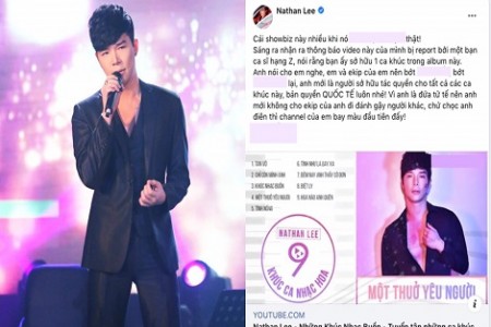 Nathan Lee tố bị “ca sĩ hạng Z” đánh bản quyền, khẳng định đối phương “sẽ phải trả giá”