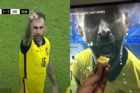 Phản ứng cực 'lầy lội' của CĐV Việt Nam khi cầu thủ Malaysia hắt nước, la hét vào máy quay ăn mừng bàn thắng
