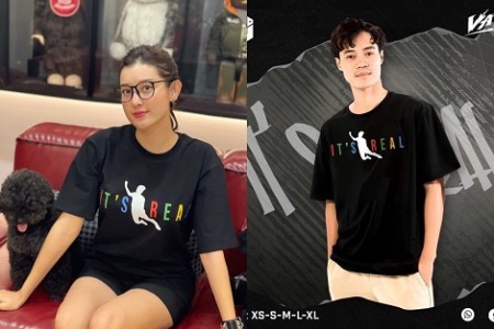 Bông hậu đầu tiên của Vbiz sở hữu chiếc áo phông hot trend “cú ngã để đời” của Văn Toàn