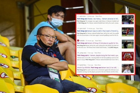 Sau trận thua UAE, báo Hàn Quốc nhận định: “Sự thiếu vắng HLV Park Hang-seo quá chí mạng” với đội tuyển Việt Nam