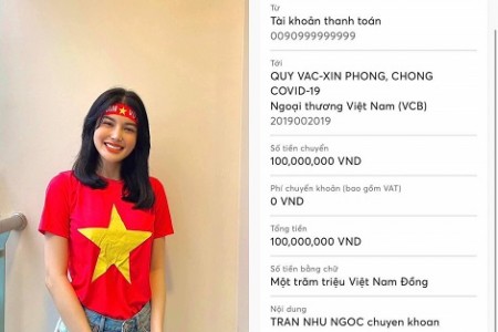 Tuyên bố tặng Quỹ vaccine 20 triệu/1 bàn thắng của Việt Nam, “Ngọc nữ Bolero” chơi lớn chuyển con số nóng khiến cộng đồng mạng bất ngờ