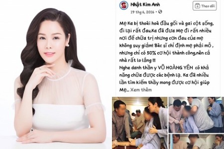 Ca sĩ Nhật Kim Anh lên tiếng xin lỗi về loạt ảnh đưa mẹ đi chữa bệnh chỗ ông Võ Hoàng Yên