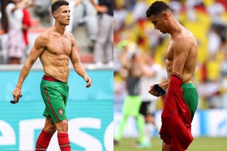 Bồ Đào Nha “gục ngã” trước những cỗ xe tăng Đức, Ronaldo thất vọng cởi trần lộ bụng 6 múi khiến dân tình sốt rần rần